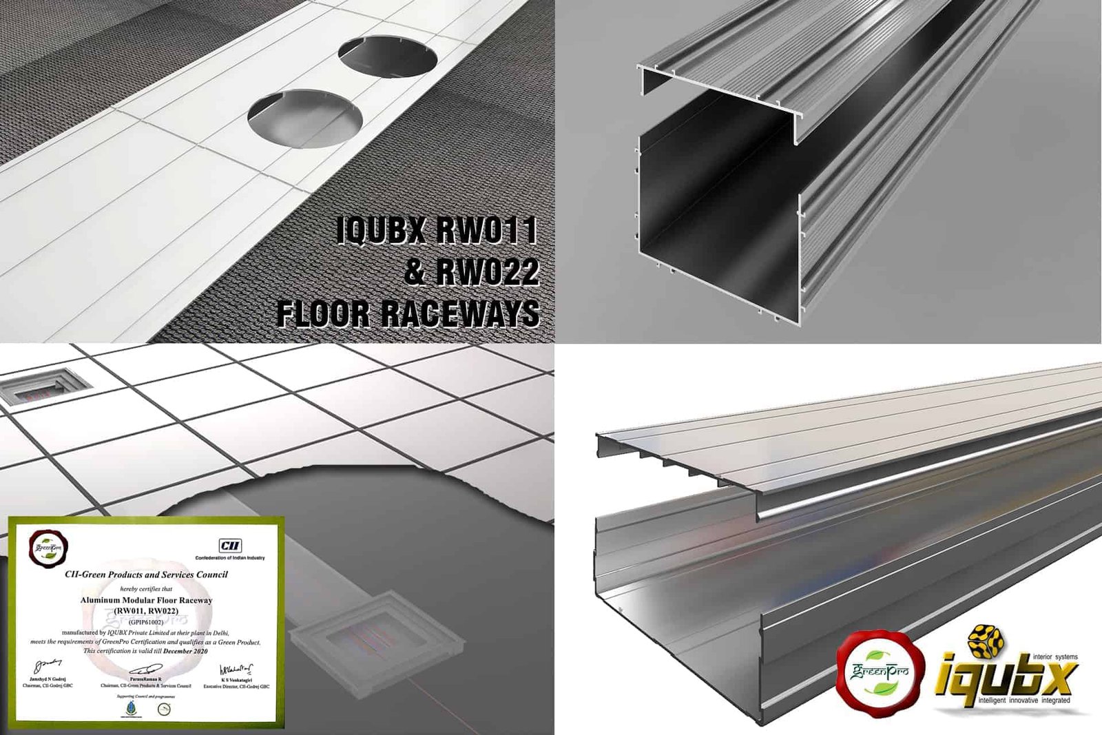 IQUBX FLOOR green certified raceways