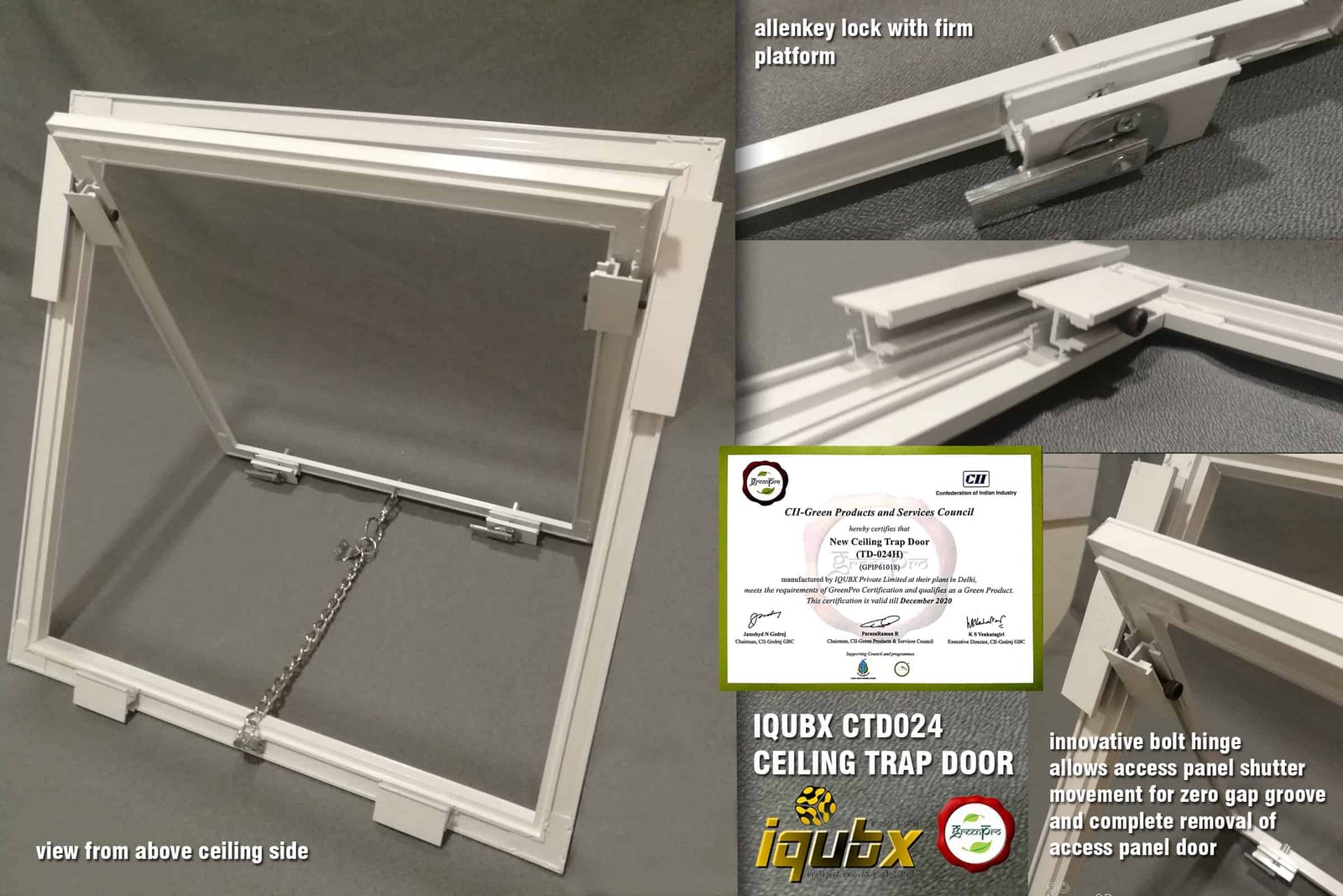 IQUBX CTD024 CEILING TRAP DOOR CONSTRUCTION 