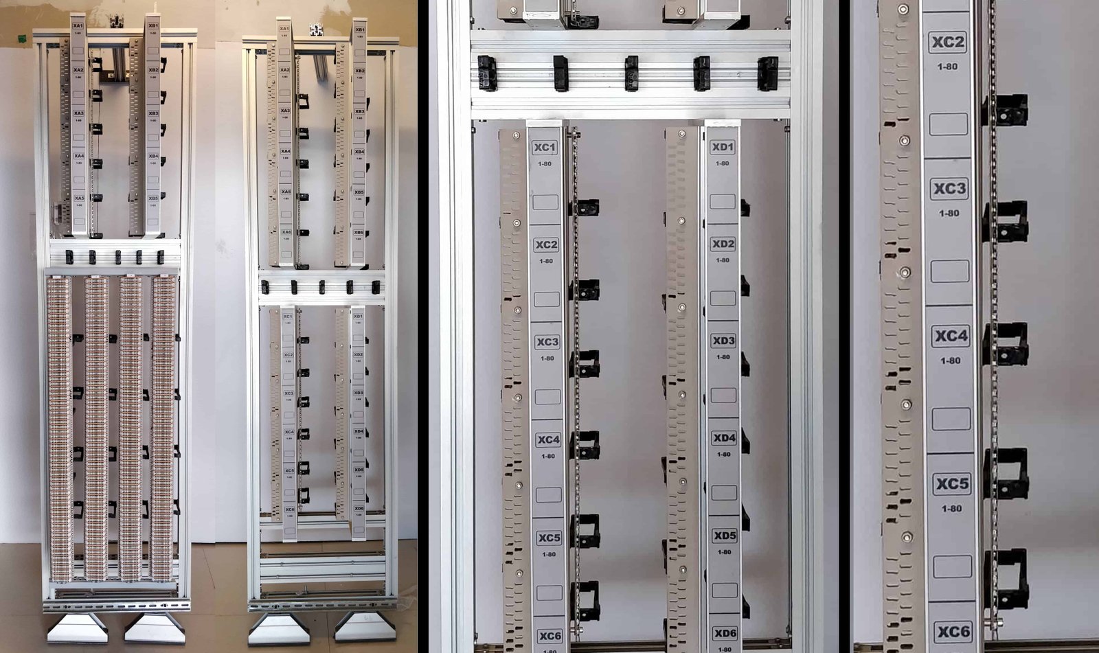 iqubx CTR CDR using rack cable management D ring