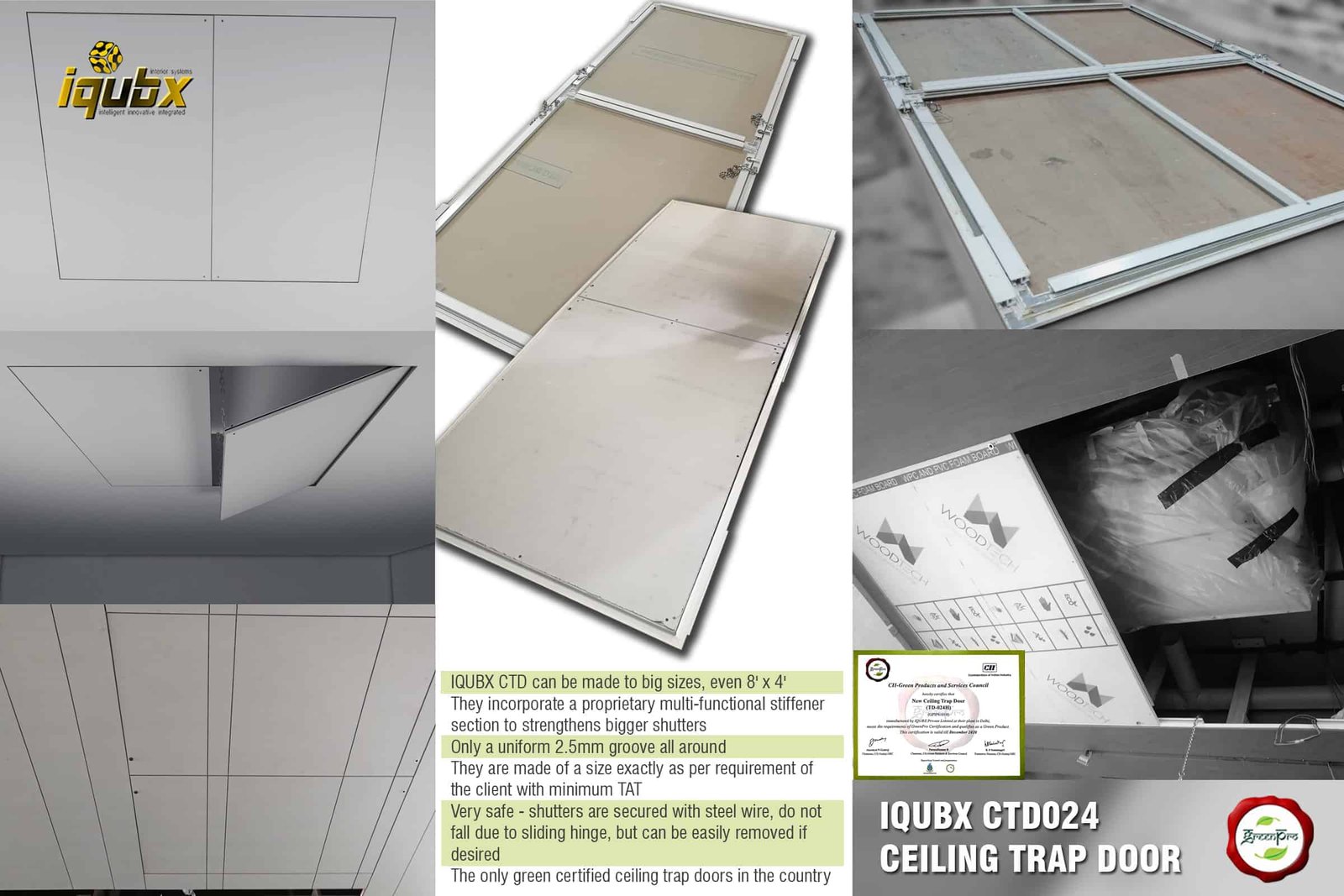 IQUBX CTD024 CEILING TRAP DOOR big sizes