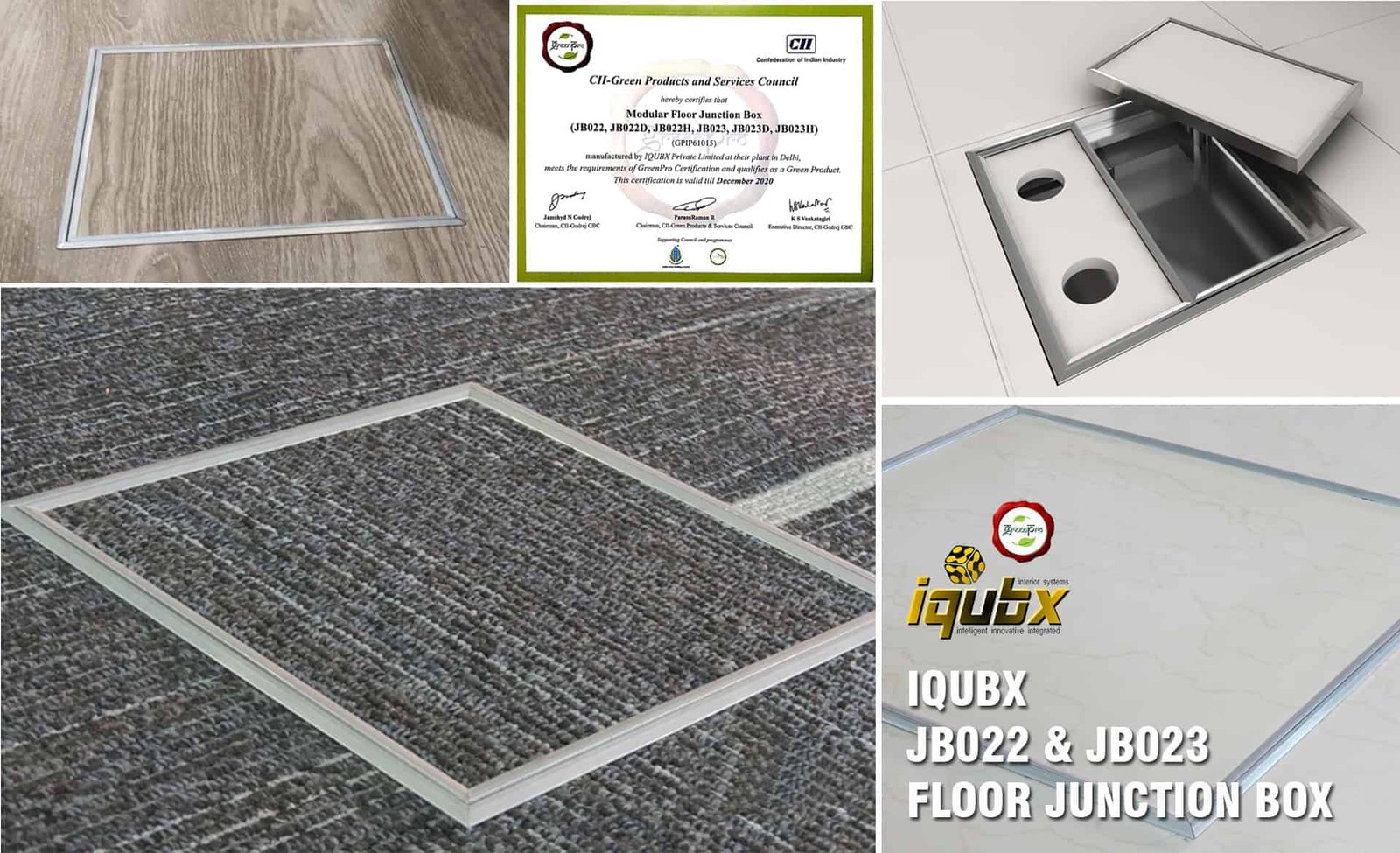 iqubx aluminium modular floor junction boxes