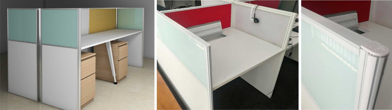 iqubx airline WS28 modular partition system for workstations