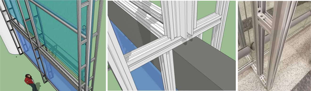 modular partition at hyderabad airport details