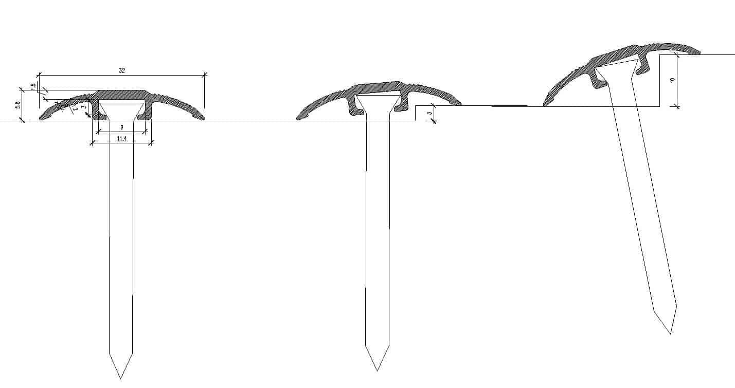 transition profile for floor level difference