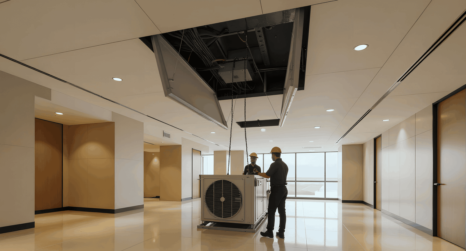 large format premium ceiling access solutions for servicing, repair and replacement of embedded services